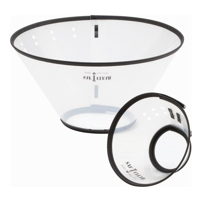 Guler elisabetan pentru câini KVP Saf-T-Clear Transparent (15-23 cm)