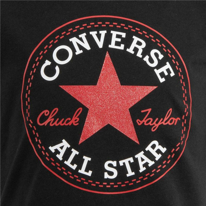 Tricou cu Mânecă Scurtă pentru Copii Converse Timeless Patch Negru