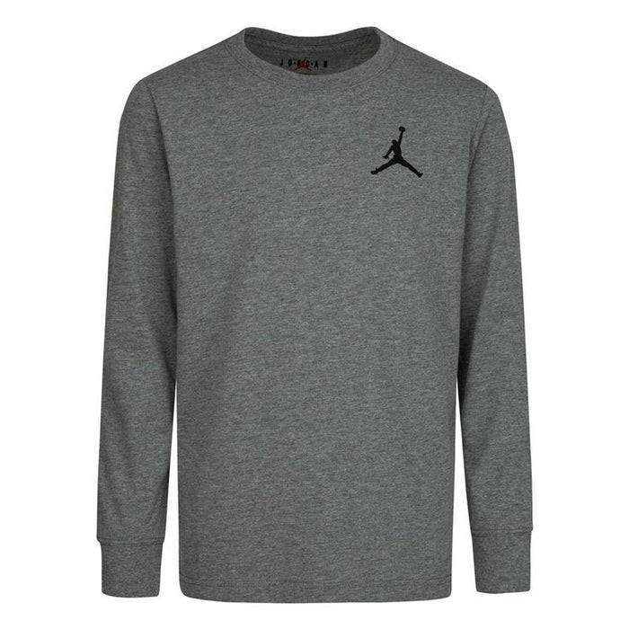 Tricou cu Mânecă Lungă pentru Copii Nike Air Emroidery Gri închis