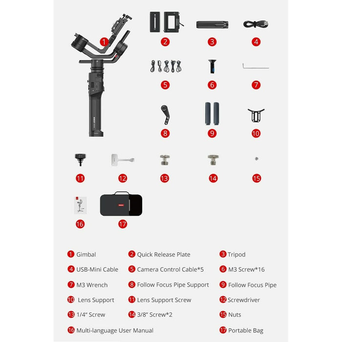 Stabilizator de suport Gudsen MOZA AIR 2S