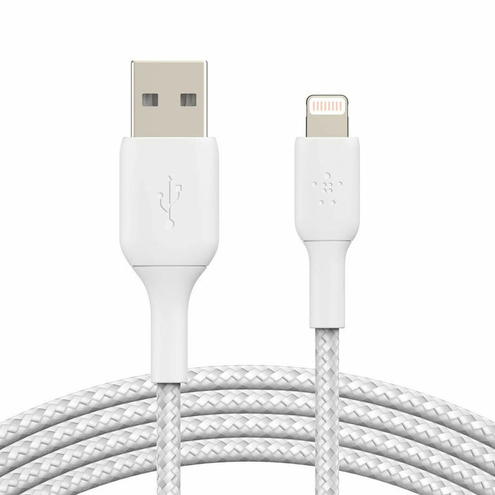 Cablu USB la Lightning Belkin CAA002BT0MWH Alb 15 cm
