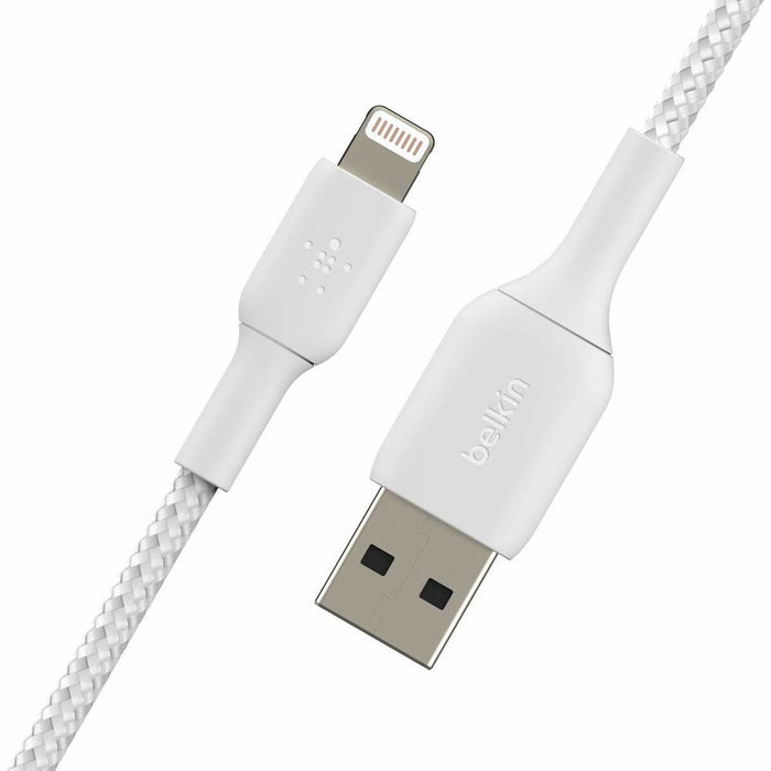 Cablu USB la Lightning Belkin CAA002BT0MWH Alb 15 cm