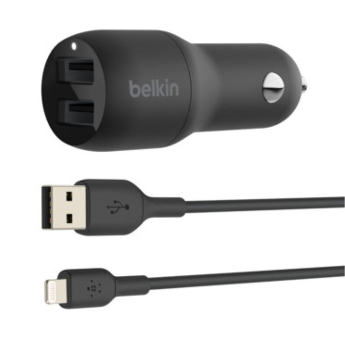 Încărcător de Mașină Belkin CCB001BTBK Negru 24 W