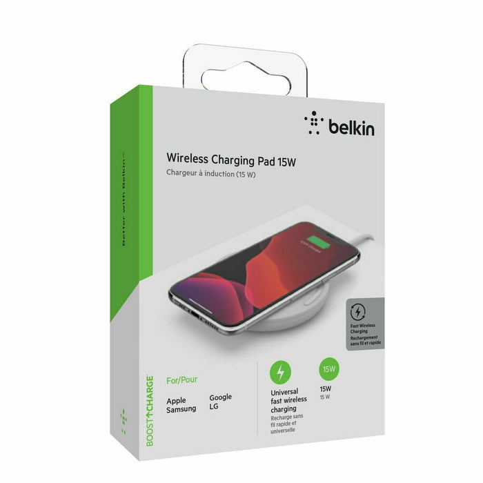 Încărcător fără fir cu suport pentru mobil Belkin WIA002VFWH 15W