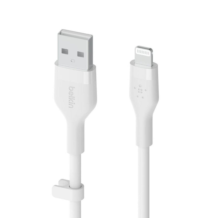 Cablu USB la Lightning Belkin CAA008BT2MWH Alb 2 m