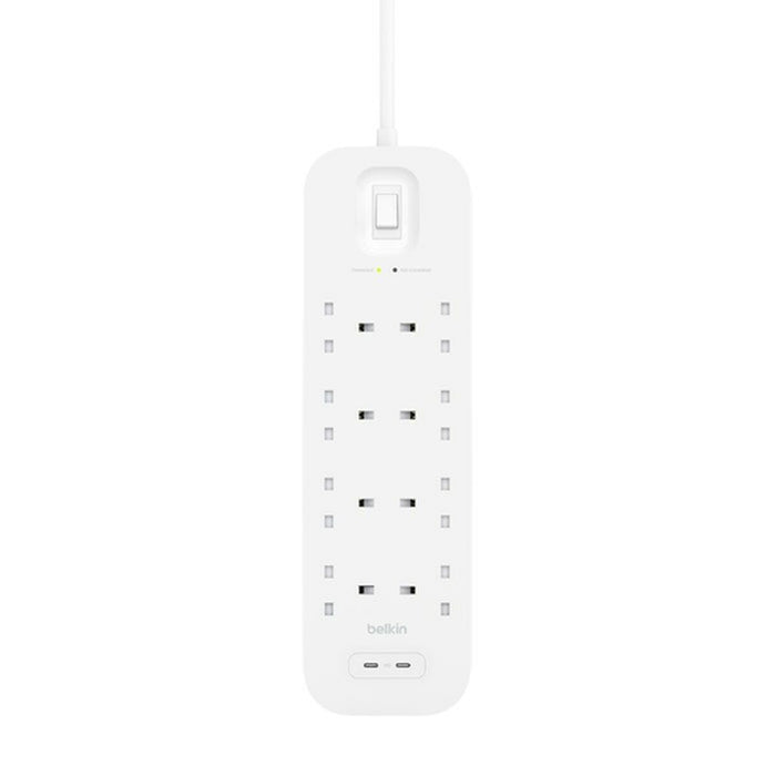 Placă de circuit Prize 8 Puncte de Conectare cu Întrerupător Belkin SRB004VF2M (2 m)