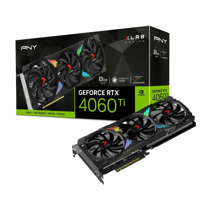 Placă Grafică PNY VCG4060T8TFXXPB1 Geforce RTX 4060 Ti 8 GB GDDR6