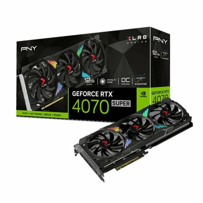 Placă Grafică PNY VCG4070S12TFXXPB1-O RTX 4070 SUPER 12 GB GDDR6X