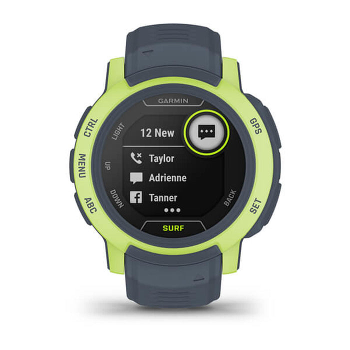Smartwatch GARMIN Instinct 2 Surf Edition Lămâie verde 0,9" Gri Verde, gris