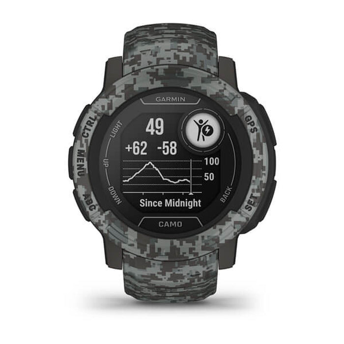 Smartwatch GARMIN Instinct 2 Camo Edition Gri închis 0,9" Negru Grafit