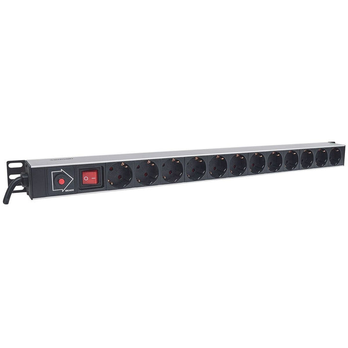 Placă de Circuit 27” 12 Puncte de Conectare Schuko Intellinet 714044 (1,8 m)