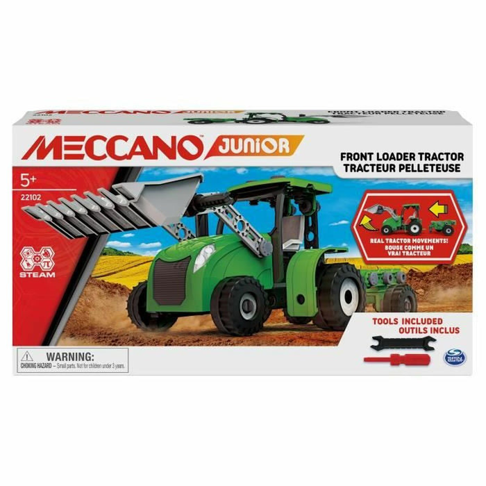 Tractor cu Lopată Meccano STEM  110 Piese Multicolor