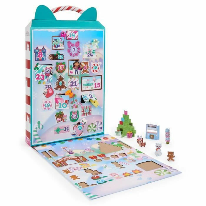 Calendar Advent Spin Master Gabby's Dollhouse 24 Piese Surprize Crăciun