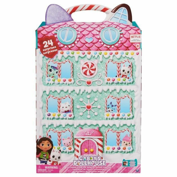 Calendar Advent Spin Master Gabby's Dollhouse 24 Piese Surprize Crăciun