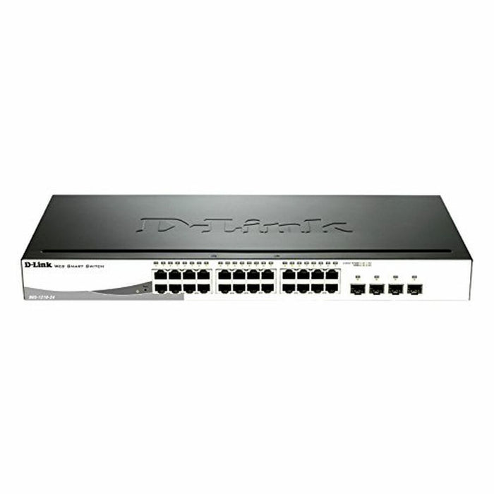Switch D-Link DGS-1210-24/E 20 p 10 / 100 / 1000 Mbps 4 x SFP Negru