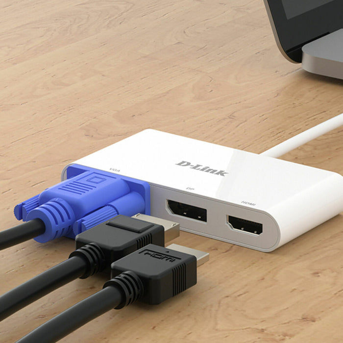 Hub USB D-Link DUB-V310 Alb