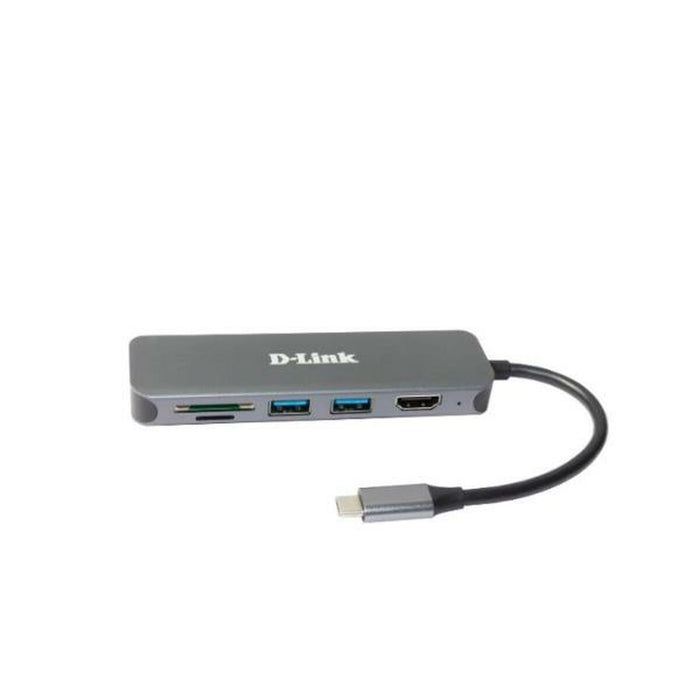 Hub USB D-Link DUB-2327 Negru