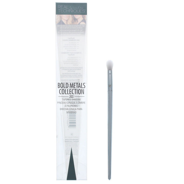 Pensulă pentru fard de pleoape Real Techniques Bold Metals Collection 203 Tapered Shadow