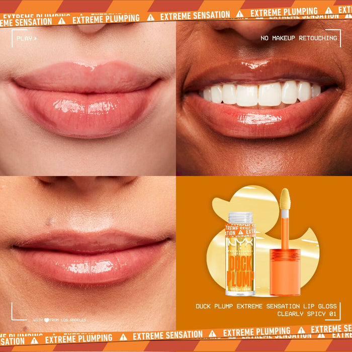 Luciu de Buze NYX Duck Plump Curly spicy 6,8 ml