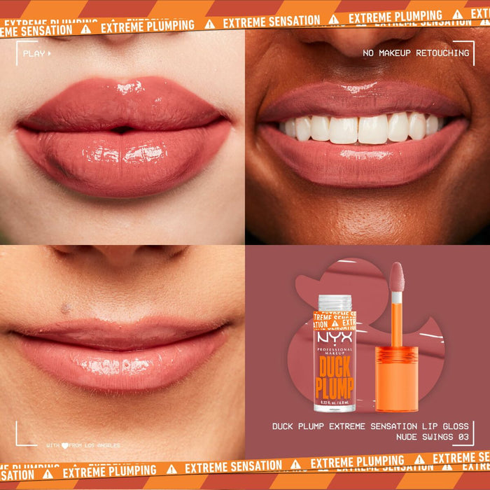 Luciu de Buze NYX Duck Plump Nude swings 6,8 ml