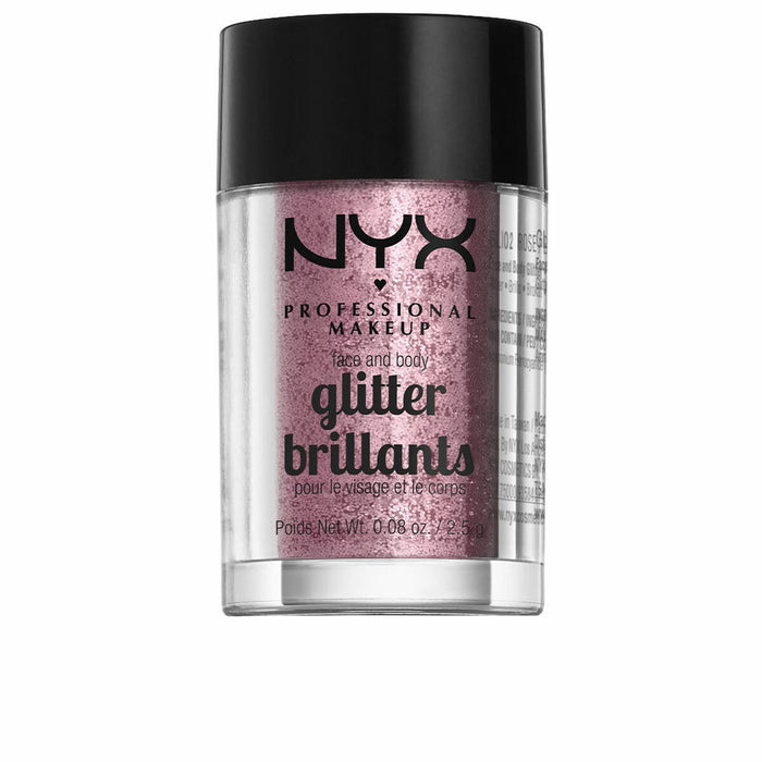 Purpurină NYX Glitter Brillants Rose 2,5 g