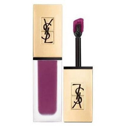 Ruj lichid Yves Saint Laurent Tatouage Couture, mat, nuanța N4 Identitate purpurie, 6 ml