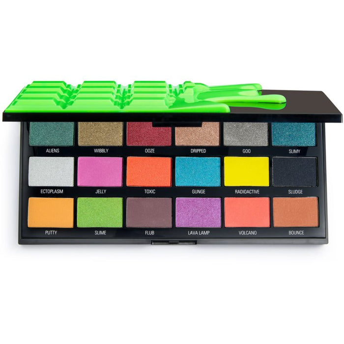 Paletă de farduri de ochi I Heart Revolution Slime, 18 nuanțe, 18 g