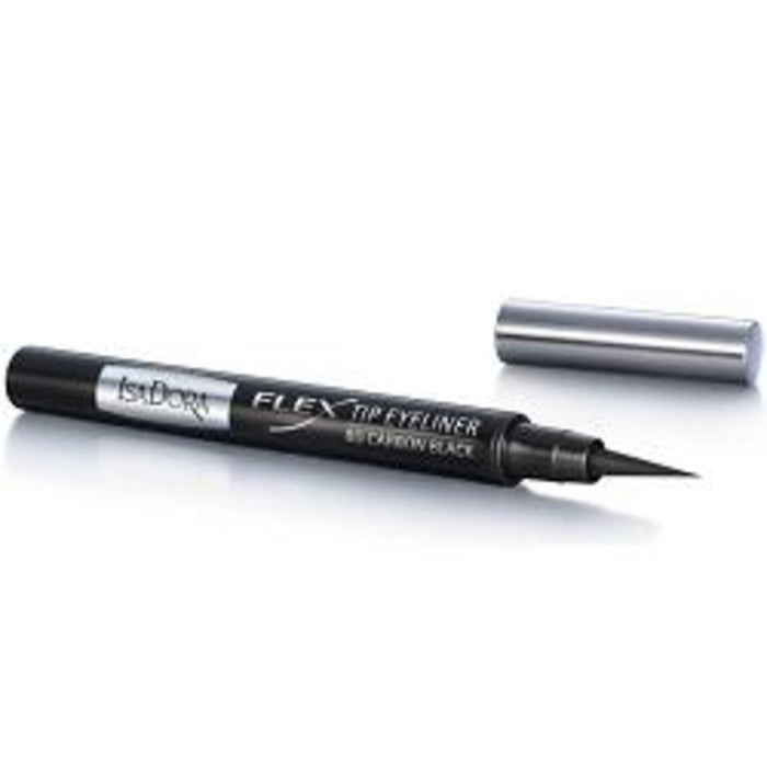 Eyeliner lichid IsaDora Flex Tip, nuanța 80 Carbon Black, 1,2 ml
