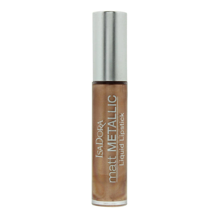 Ruj lichid IsaDora Matt Metallic, hidratant, nuanța 80 Gold Digger, 7 ml