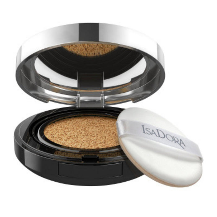 Fond de ten compact IsaDora Nude, finisaj impecabil, nuanța 22 Caramel nud, 15 g