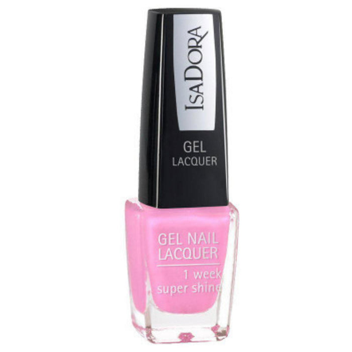 Lac de unghii IsaDora Gel Lacquer, finisaj lucios, nuanța 222 Bombă roz, 6 ml