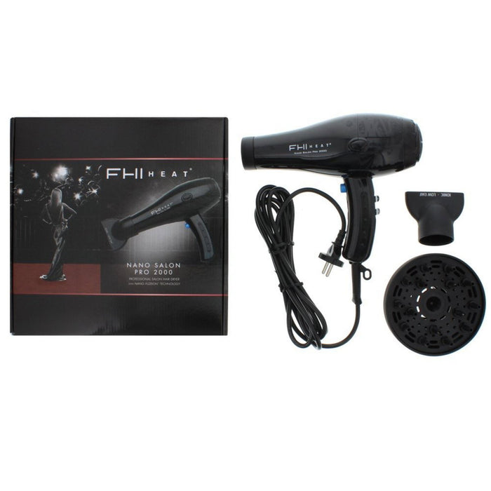 Uscător de păr FHI Heat Nano Salon Pro 2000, negru