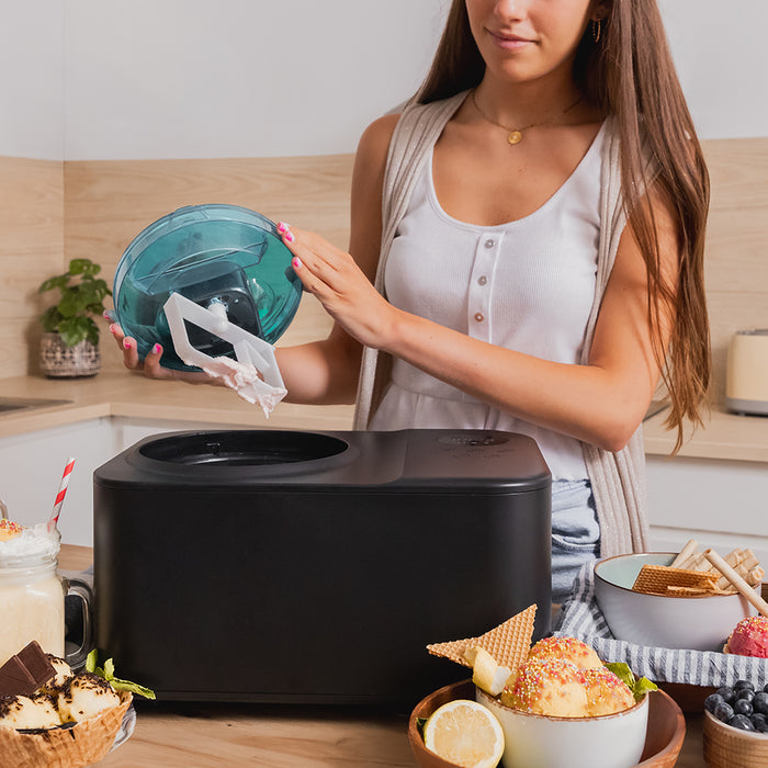 Mașină de făcut înghețată Cecotec Gelacy 1200 Touch, 1,2 l, 110 W, neagră