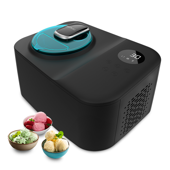 Mașină de făcut înghețată Cecotec Gelacy 1200 Touch, 1,2 l, 110 W, neagră