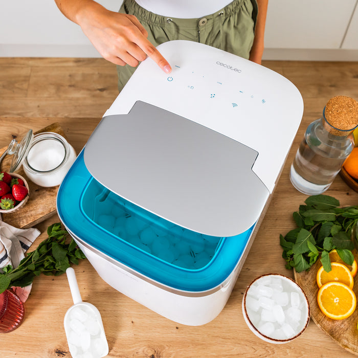 Mașină de făcut gheață Cecotec Chillin' Ice 1500, 15 kg/zi, 150 W, control Wi-Fi