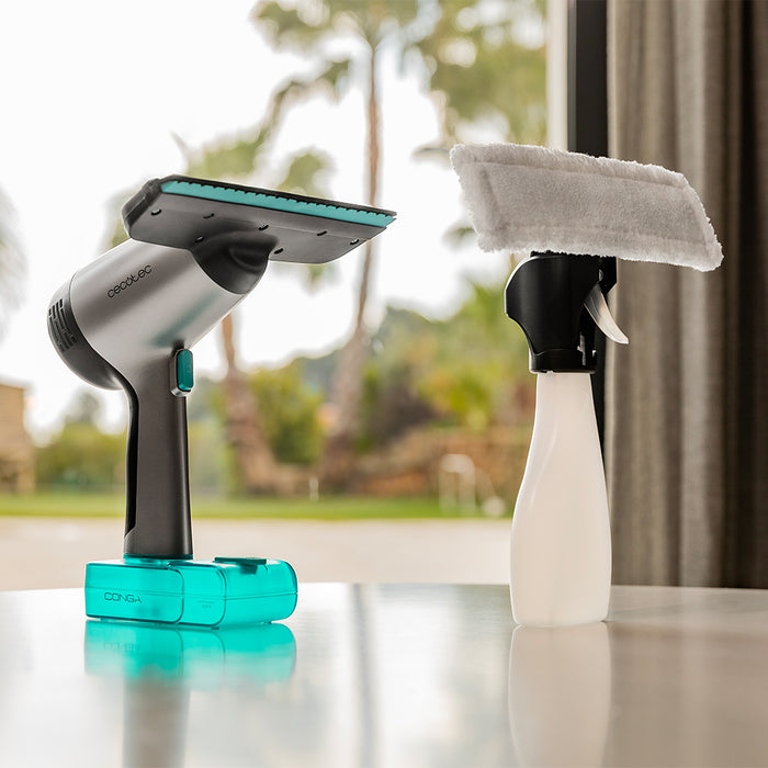 Aspirator pentru geamuri Cecotec Conga Rockstar 3700 Glass, autonomie 30 min, rezervor 50 ml, duză 22 cm