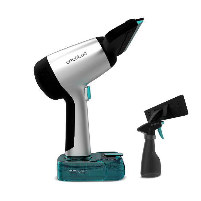 Aspirator pentru geamuri Cecotec Conga Rockstar 3700 Glass, autonomie 30 min, rezervor 50 ml, duză 22 cm