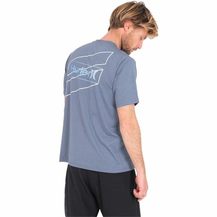 Tricou cu Mânecă Scurtă Bărbați Hurley One Only Slashed UPF Albastru