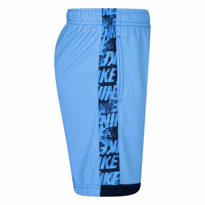 Pantaloni Scurți Sport pentru Copii Nike Dry Fit Trophy Albastru Negru
