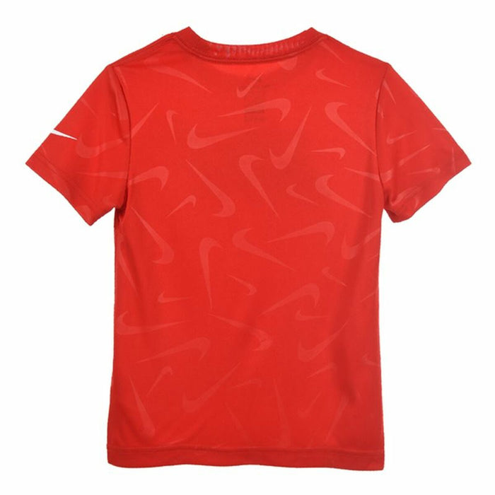 Tricou cu Mânecă Scurtă pentru Copii Nike Swoosh Toss Roșu