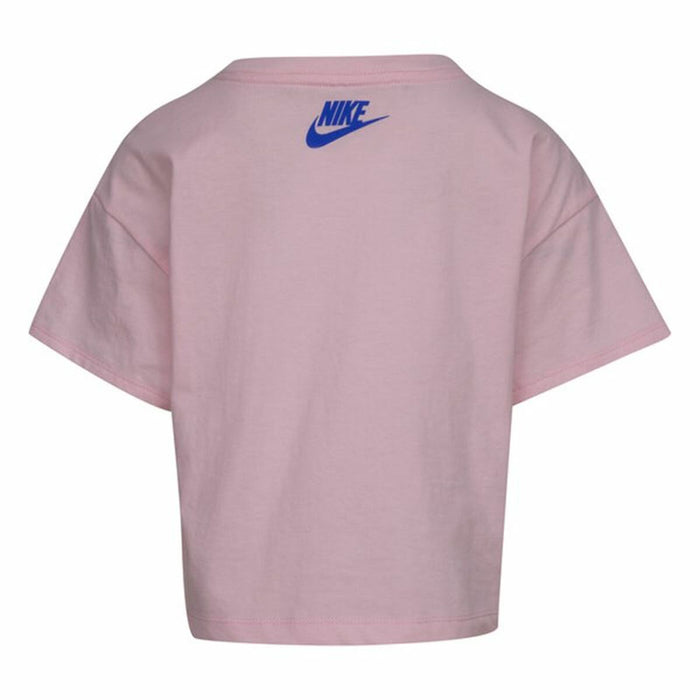 Tricou cu Mânecă Scurtă pentru Copii Nike Knit Girls Roz