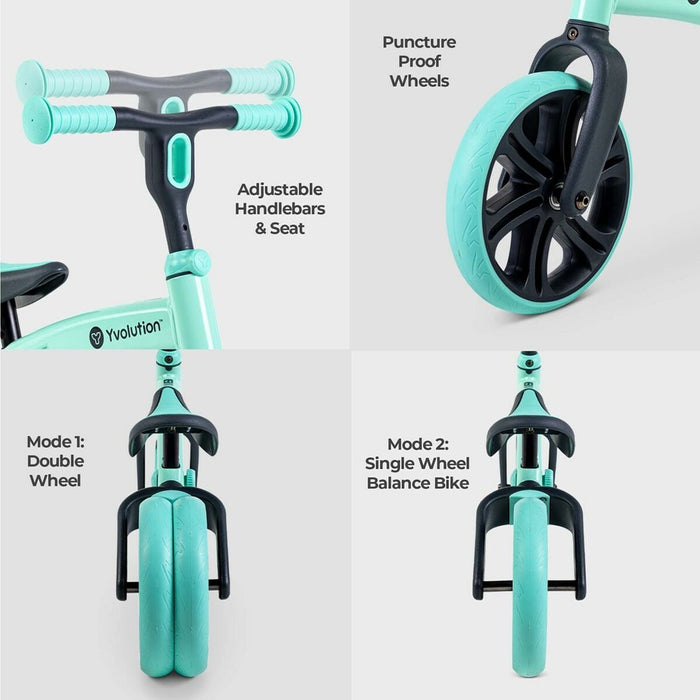 Bicicletă pentru copii Yvolution YT16G2 Verde