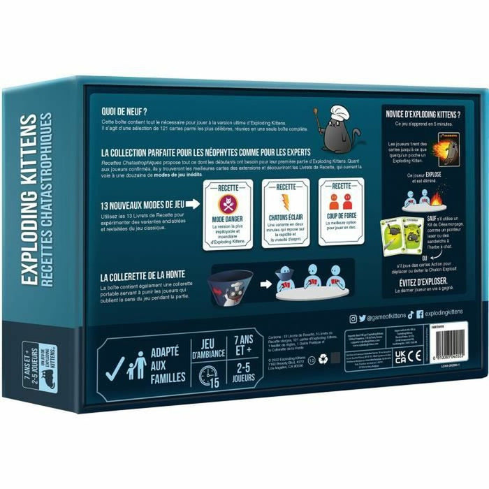Joc de Masă Asmodee Exploding Kittens: Recettes Chatastrophiques