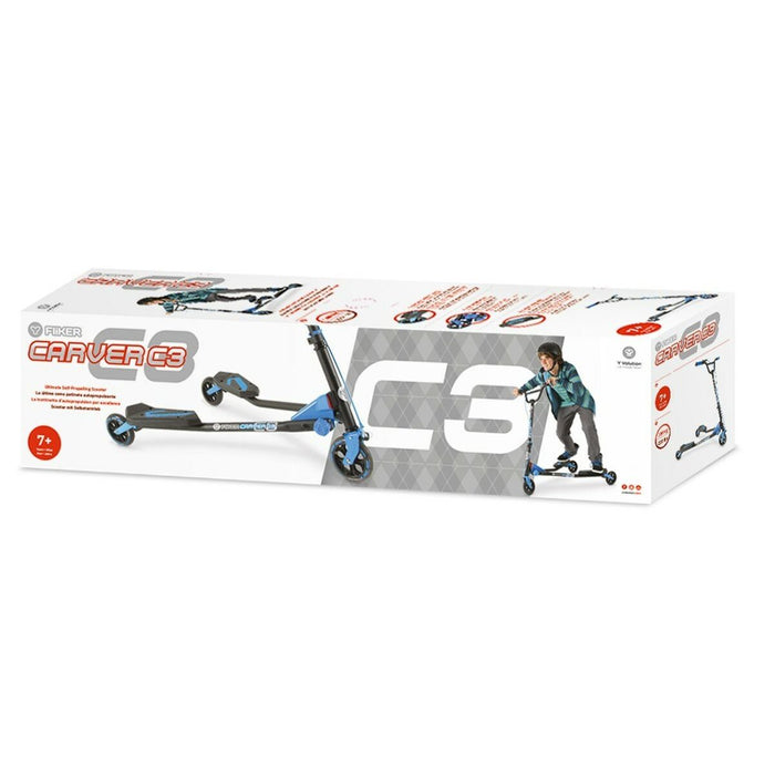 Trotinetă Scuter Carver C3 Yvolution 100042 Albastru Negru