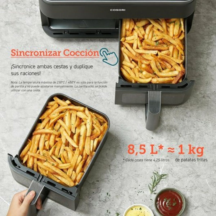 Friteuză cu Aer Cosori Dual Basket 8.5 Chef Edition Negru 8,5 L