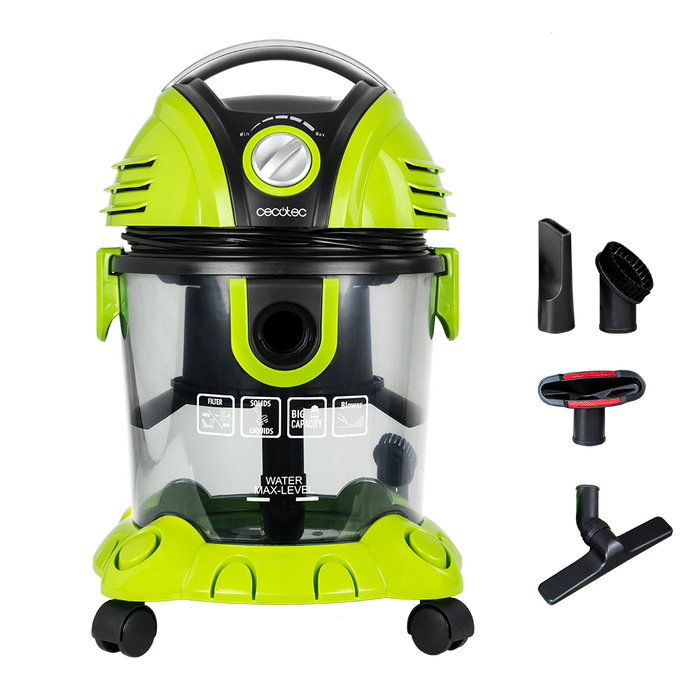 Aspirator pentru solide și lichide Cecotec Conga Wet&Dry T, 15 l, 1400 W, rază de acțiune 7 m