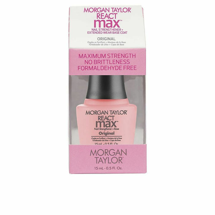 Soluție pentru Întărirea Unghiilor Morgan Taylor React Max Original 2 în 1 Strat de bază 15 ml