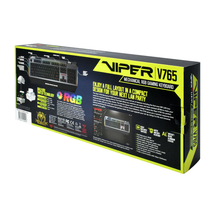 Tastatură Patriot Memory Viper V765 Negru/Argintiu QWERTY