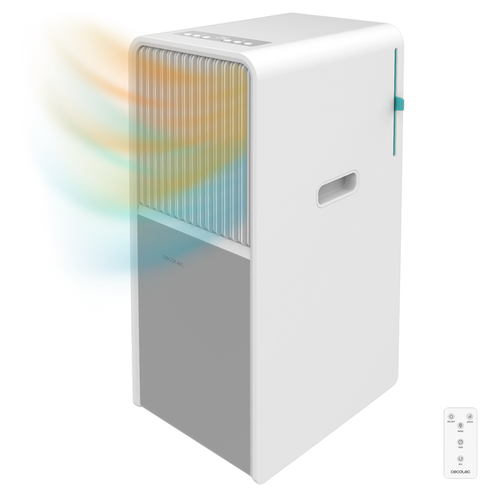 Aer condiționat portabil cu pompă de căldură Cecotec ForceClima 9450 Style Heating, 9000 BTU, 25 m², clasa A, alb
