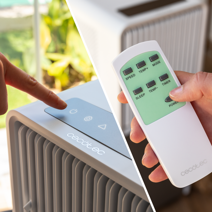 Aer condiționat portabil cu pompă de căldură Cecotec ForceClima 9450 Style Heating, 9000 BTU, 25 m², clasa A, alb